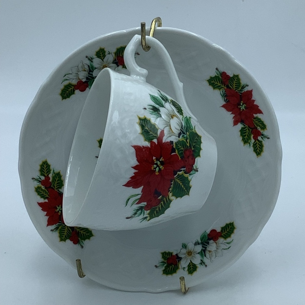 Schumann Germany Holiday Bouquet Teacup and Saucer